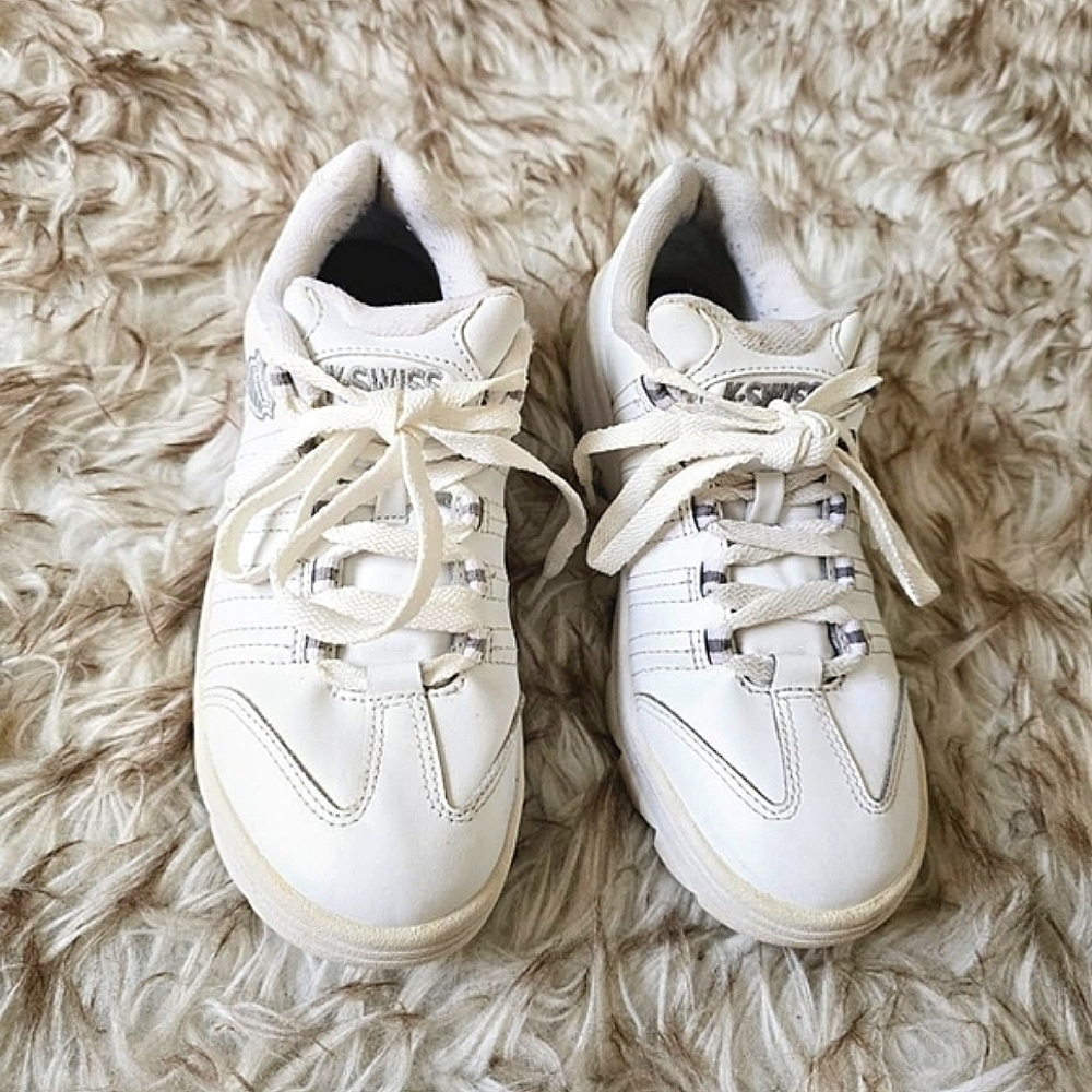 K-Swiss Ortholite Comfort Insoles White Sneakers Size 7.5 🌴 - Picture 6 of 7